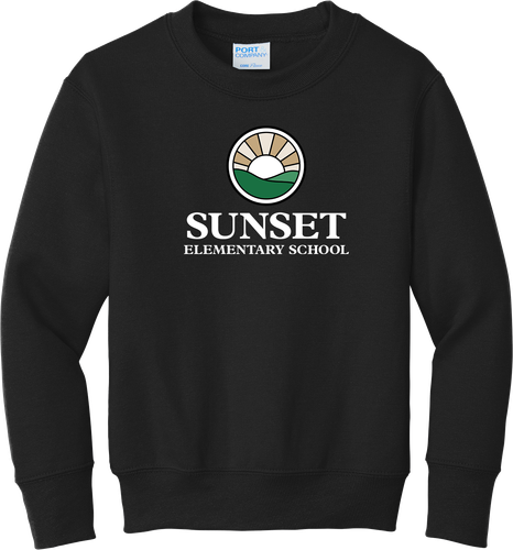 Sunset Youth Core Fleece Crewneck Sweatshirt image thumbnail
