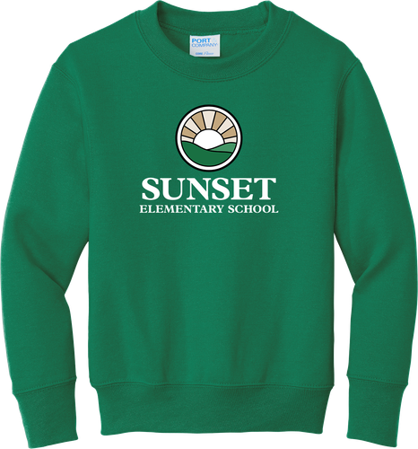 Sunset Youth Core Fleece Crewneck Sweatshirt image thumbnail