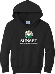 Image of Sunset Youth Core Fleece Pullover Hooded Sweatshirt