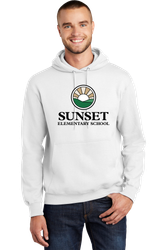 Image of Sunset Essential Fleece Pullover Hooded Sweatshirt