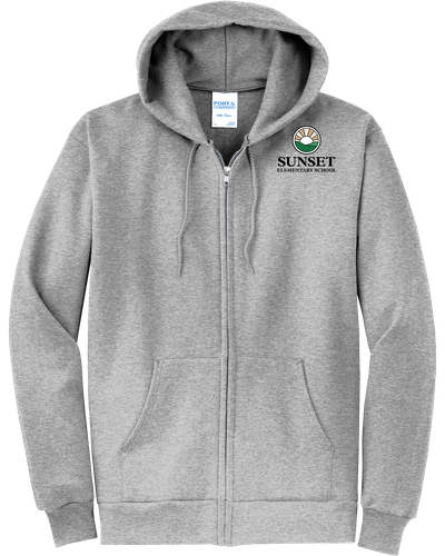Sunset Adult Core Fleece Full-Zip Hooded Sweatshirt image thumbnail