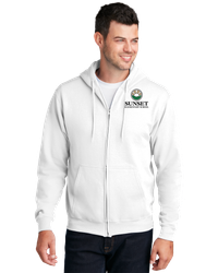 Image of Sunset Adult Core Fleece Full-Zip Hooded Sweatshirt