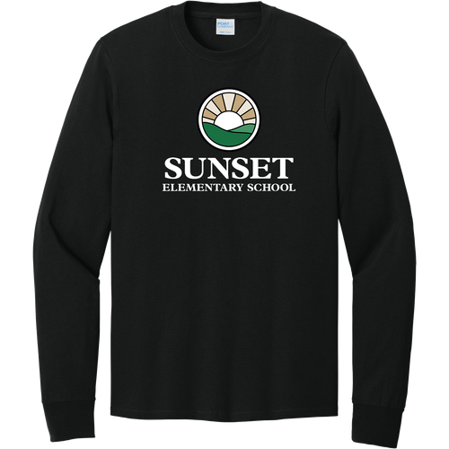 Sunset Adult Long Sleeve Core Cotton Tee image thumbnail
