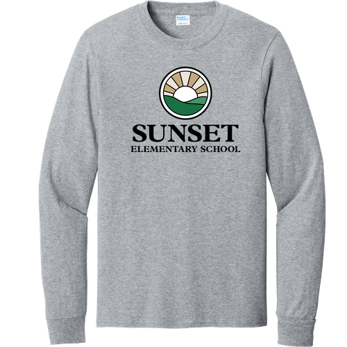 Sunset Adult Long Sleeve Core Cotton Tee image thumbnail