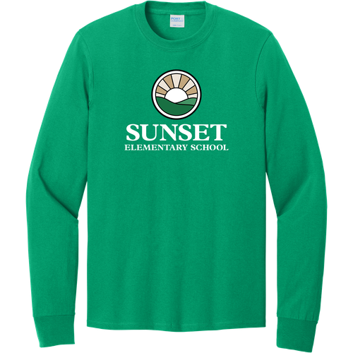 Sunset Adult Long Sleeve Core Cotton Tee image thumbnail