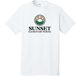 Image of Sunset Adult Core Cotton Tee