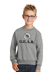 Image of GEAR Youth Core Fleece Crewneck Sweatshirt