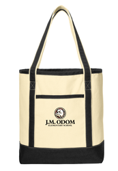 Image of Odom Large Cotton Canvas Boat Tote