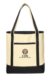 Image of Cox Large Cotton Canvas Boat Tote 