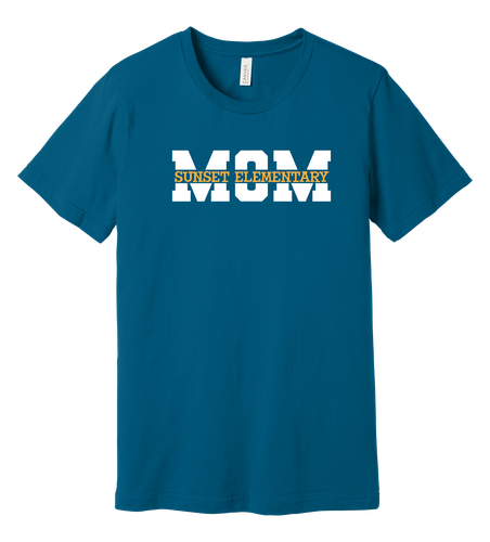 Sunset Mom BELLA+CANVAS Unisex Jersey Short Sleeve Tee image thumbnail