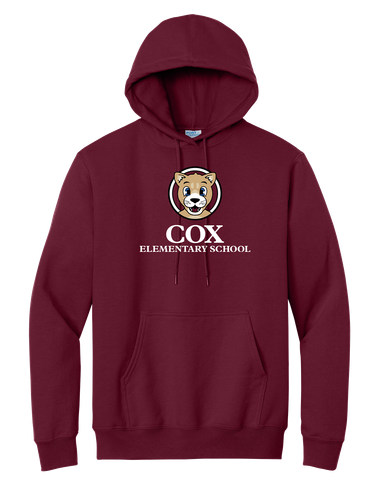 Cox Adult Essential Fleece Pullover Hooded Sweatshirt image thumbnail