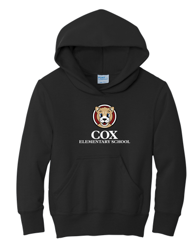 Cox Youth Core Fleece Pullover Hooded Sweatshirt image thumbnail