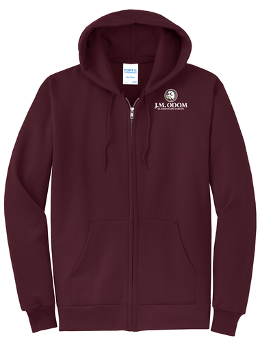 Odom Adult Core Fleece Full-Zip Hooded Sweatshirt image thumbnail Odom Adult Core Fleece Full-Zip Hooded Sweatshirt image thumbnail