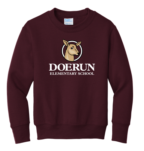 Doerun Youth Core Fleece Crewneck Sweatshirt  image thumbnail