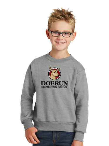 Doerun Youth Core Fleece Crewneck Sweatshirt  image thumbnail