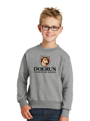 Image of Doerun Youth Core Fleece Crewneck Sweatshirt 