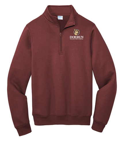 Doerun Adult Core Fleece 1/4-Zip Pullover Sweatshirt image thumbnail