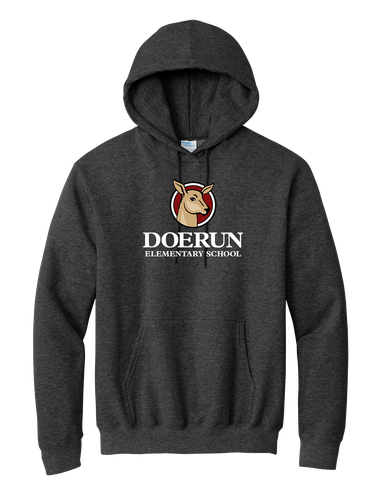Doerun Adult Essential Fleece Pullover Hooded Sweatshirt  image thumbnail