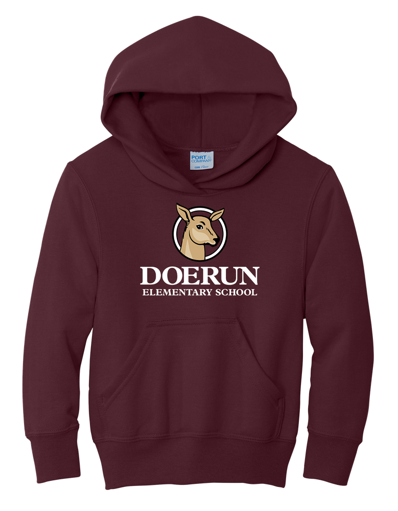 Doerun Youth Core Fleece Pullover Hooded Sweatshirt primary image