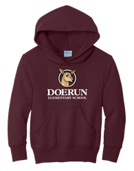 Image of Doerun Youth Core Fleece Pullover Hooded Sweatshirt