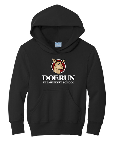 Doerun Youth Core Fleece Pullover Hooded Sweatshirt image thumbnail