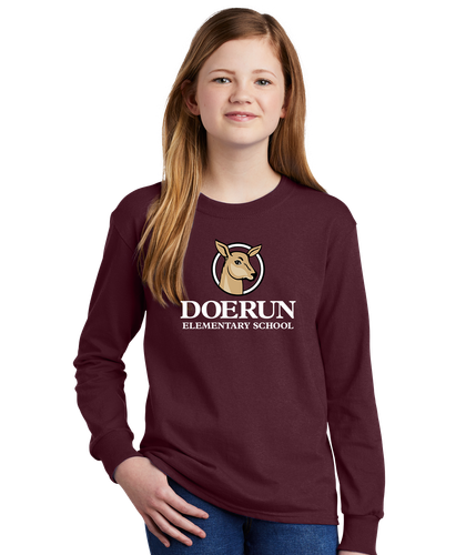 Doerun Youth Long Sleeve Core Cotton Tee  image thumbnail