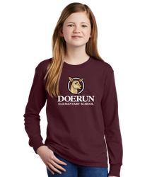 Image of Doerun Youth Long Sleeve Core Cotton Tee 