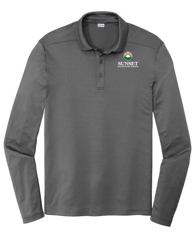 Sunset Men's Posi-UV Pro Long Sleeve Polo image thumbnail