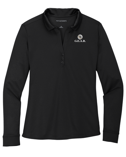 GEAR Women's Silk Touch Performance Long Sleeve Polo image thumbnail