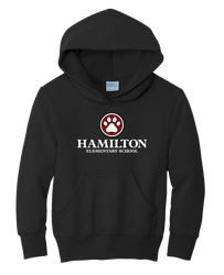 Image of Hamilton Youth Core Fleece Pullover Hooded Sweatshirt 