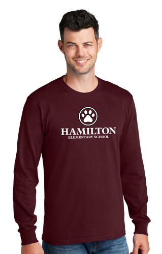 Hamilton Adult Long Sleeve Core Cotton Tee image thumbnail