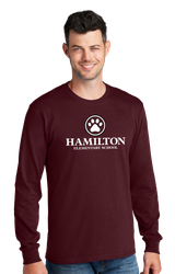 Image of Hamilton Adult Long Sleeve Core Cotton Tee