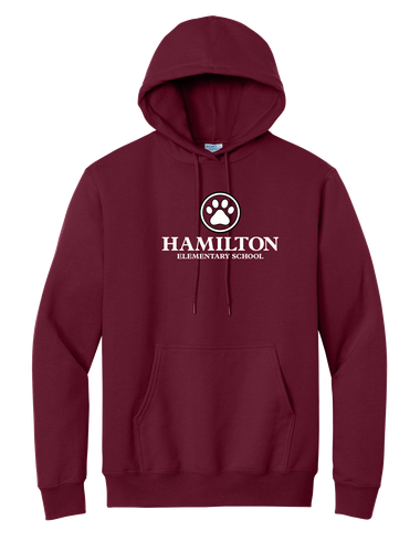 Hamilton Adult Essential Fleece Pullover Hooded Sweatshirt image thumbnail