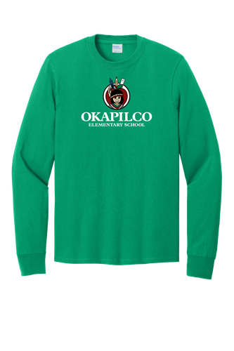 Okapilco Youth Long Sleeve Core Cotton Tee image thumbnail