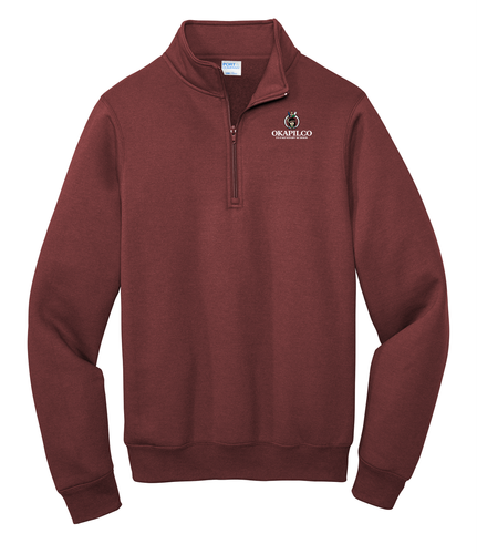 Okapilco Adult Core Fleece 1/4-Zip Pullover Sweatshirt  image thumbnail