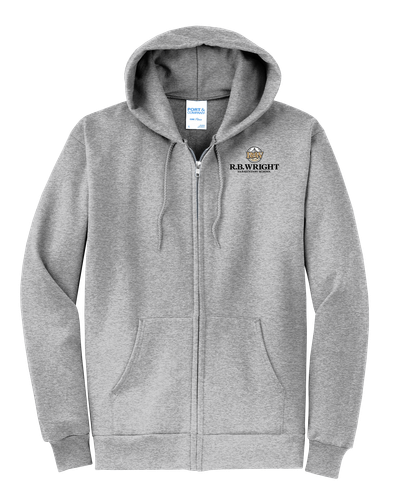 R B Wright Adult Core Fleece Full-Zip Hooded Sweatshirt image thumbnail