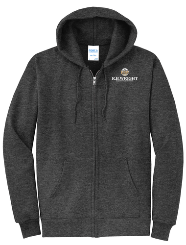 R B Wright Adult Core Fleece Full-Zip Hooded Sweatshirt image thumbnail