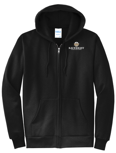 R B Wright Adult Core Fleece Full-Zip Hooded Sweatshirt image thumbnail