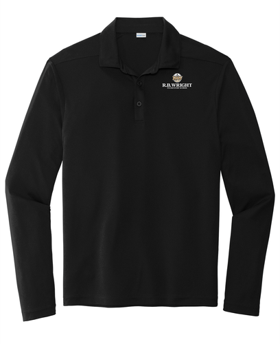 R B Wright Men's Posi-UV Pro Long Sleeve Polo image thumbnail