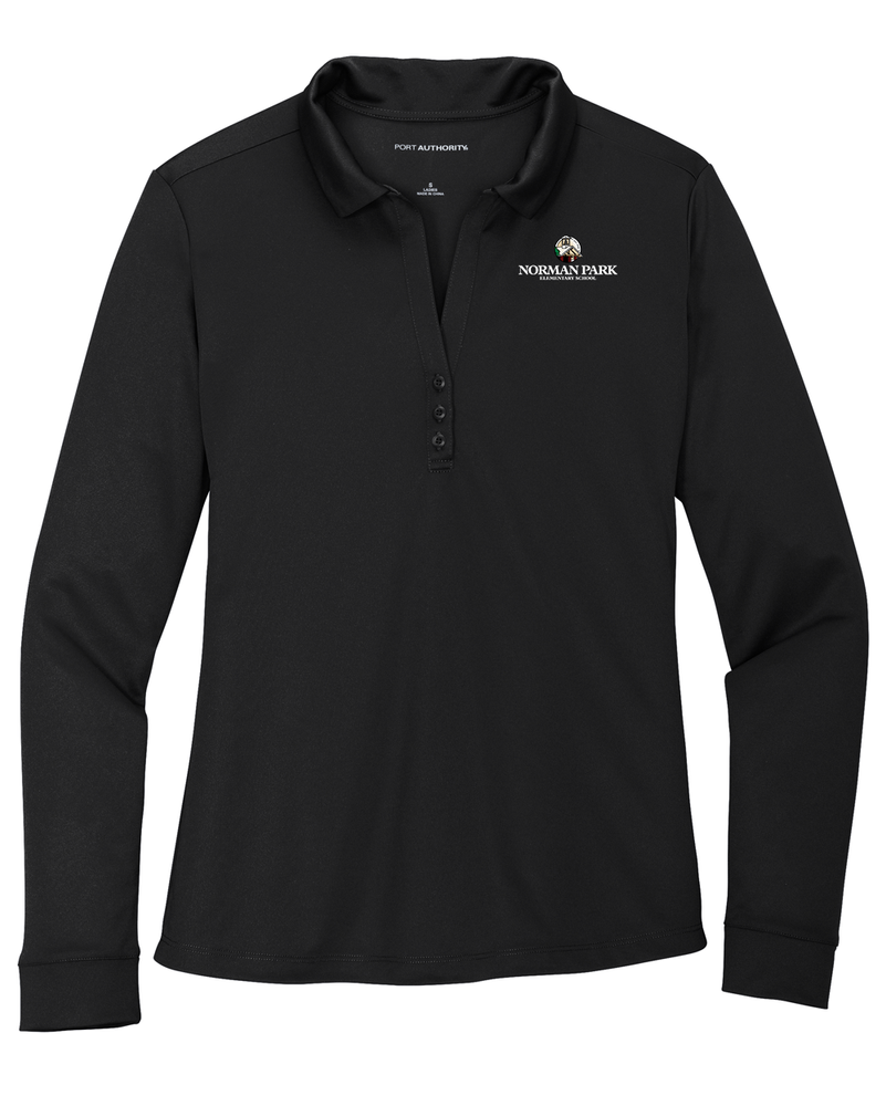 Norman Park Women's Silk Touch Performance Long Sleeve Polo  primary image