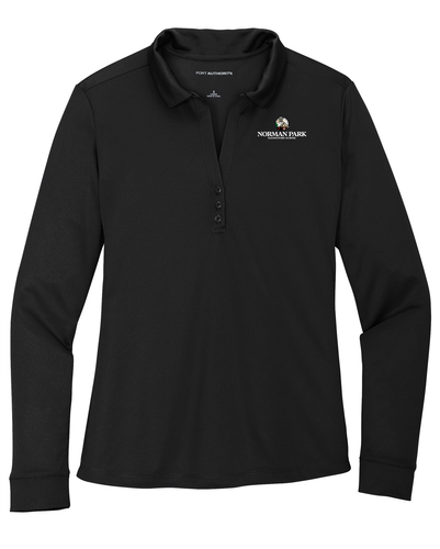 Norman Park Women's Silk Touch Performance Long Sleeve Polo  image thumbnail