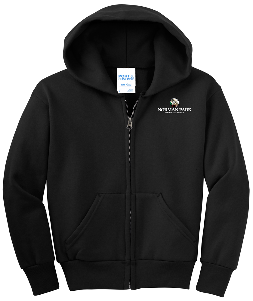 Norman Park Youth Core Fleece Full-Zip Hooded Sweatshirt  primary image