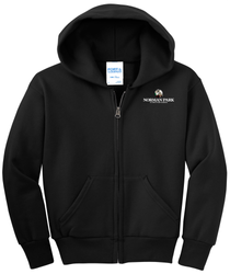 Image of Norman Park Youth Core Fleece Full-Zip Hooded Sweatshirt 