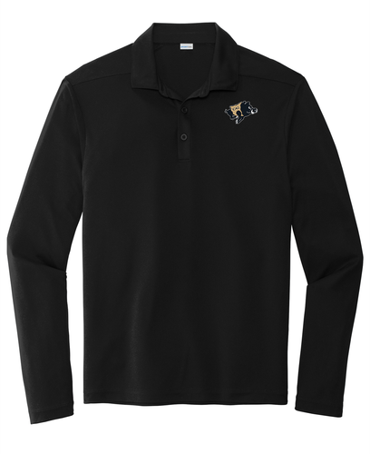 CA Gray Men's Posi-UV Pro Long Sleeve Polo image thumbnail