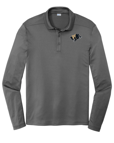 CA Gray Men's Posi-UV Pro Long Sleeve Polo image thumbnail