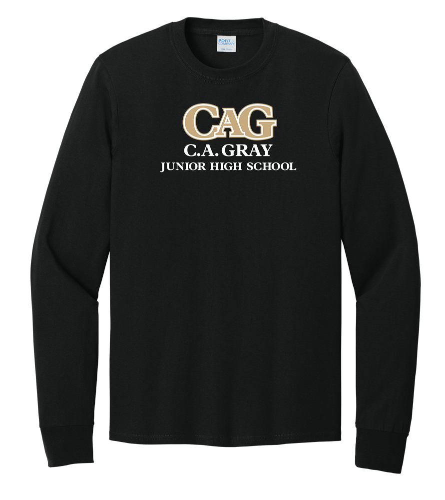 CA Gray Adult Long Sleeve Core Cotton Tee primary image