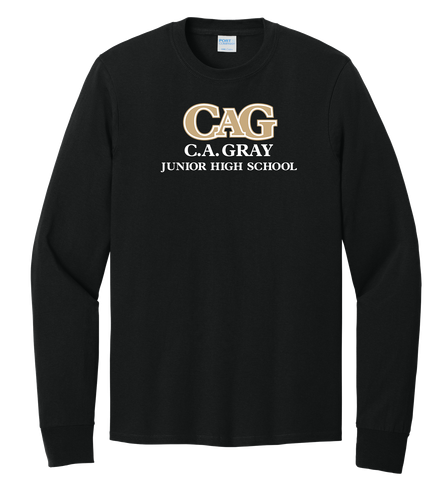 CA Gray Adult Long Sleeve Core Cotton Tee image thumbnail