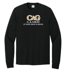 Image of CA Gray Adult Long Sleeve Core Cotton Tee