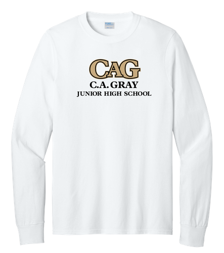 CA Gray Adult Long Sleeve Core Cotton Tee image thumbnail