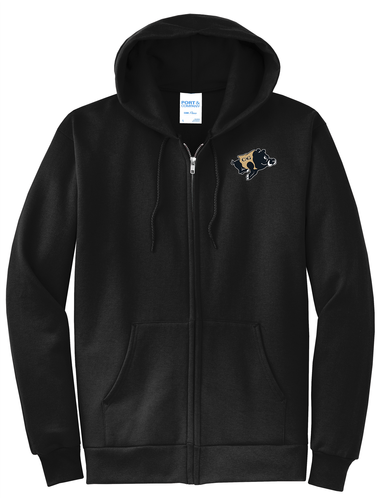 CA Gray Core Fleece Full-Zip Hooded Sweatshirt image thumbnail